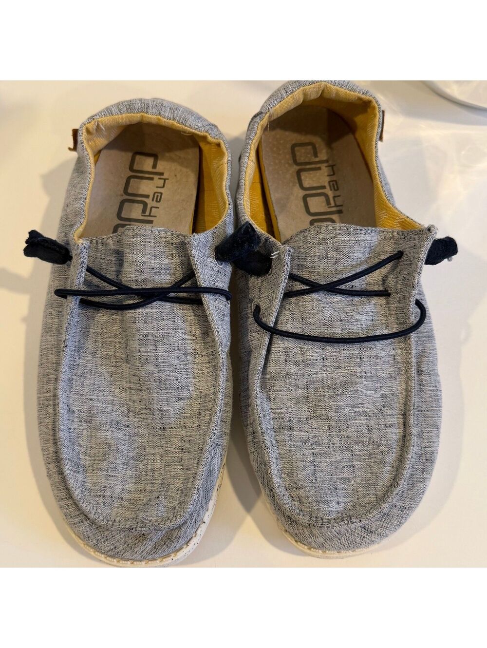 Hey Dude Wendy Gray Casual Slip-On Shoes Size US 8 EU 39